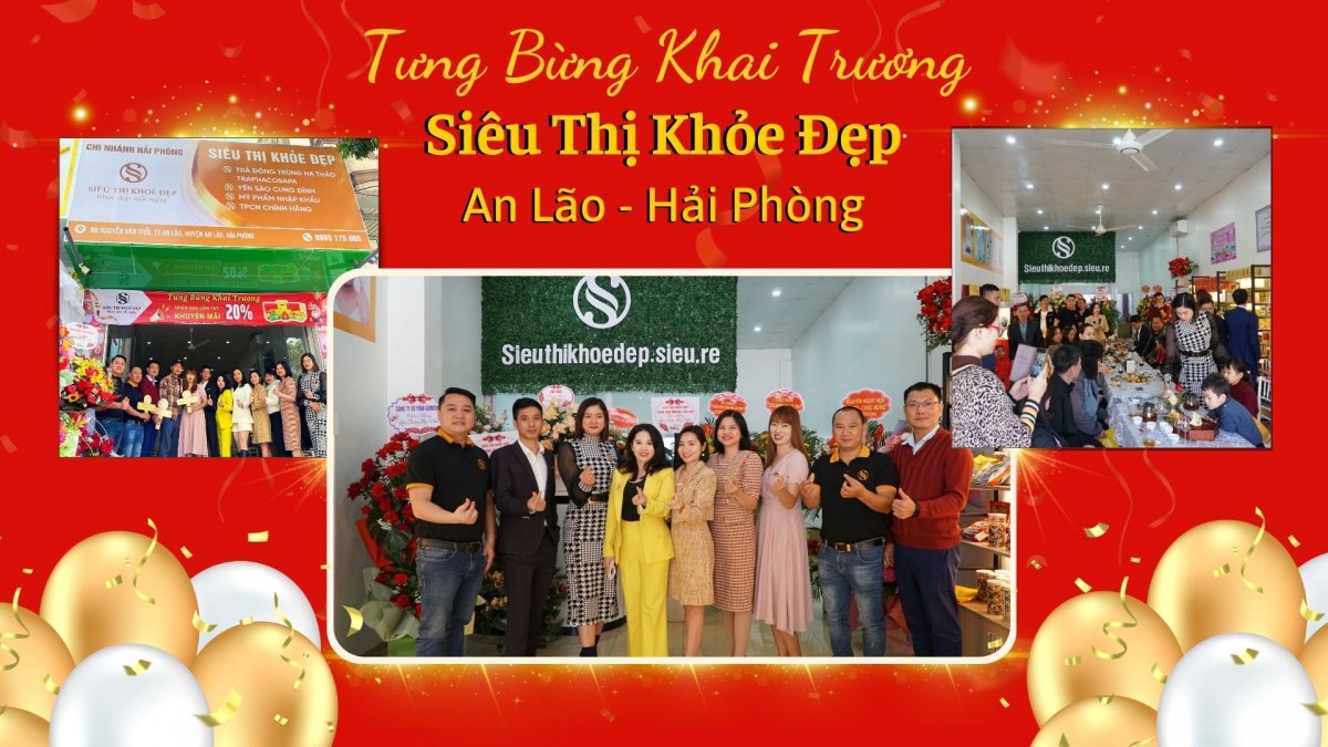 Tưng Bừng Khai Trương Showroom Siêu Thị Khỏe Đẹp Tại An Lão, Hải Phòng