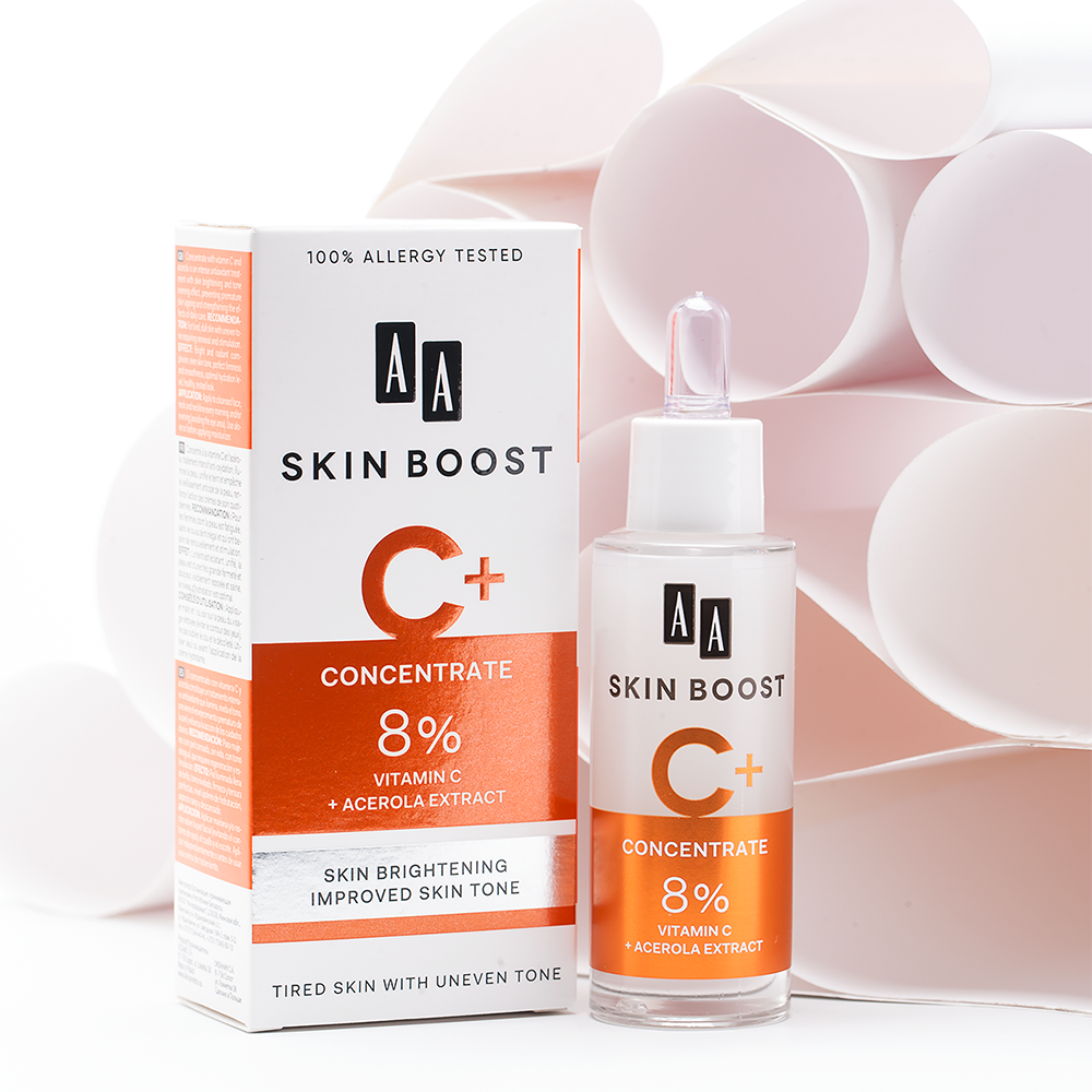 Serum Dưỡng Trắng Skin Boost C+ Của AA Cosmetics Châu Âu
