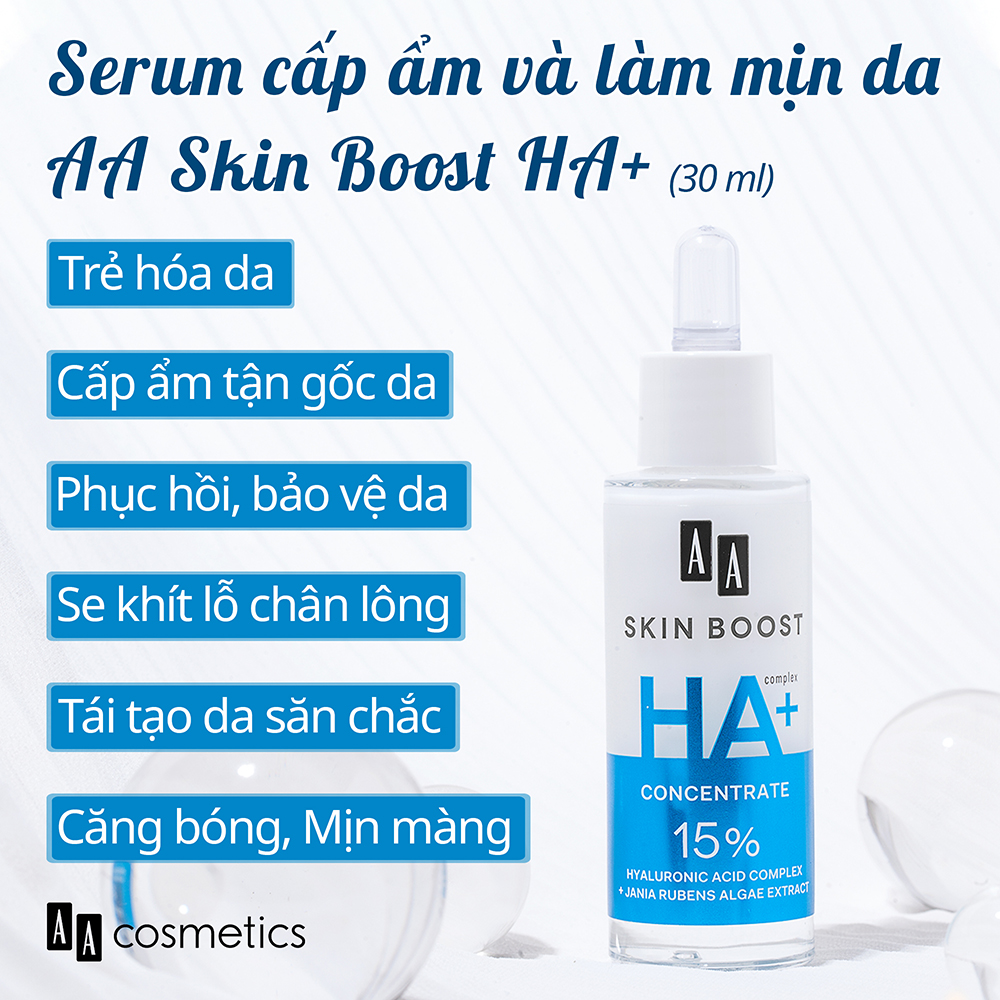 Serum AA Skin Boost HA+ Cấp Ẩm Và Làm Mịn Da Xuất Xứ Châu Âu
