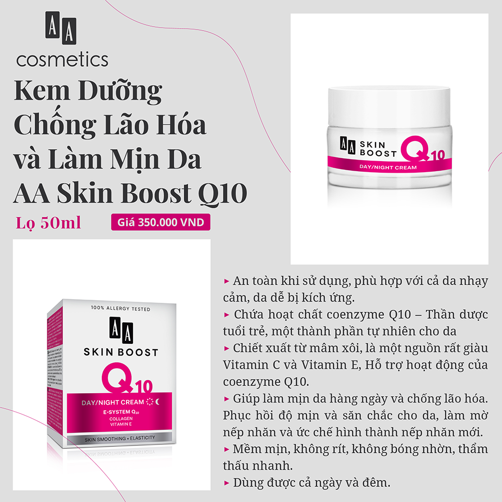 Kem Trẻ Hóa Skin Boost Q10 Xuất Xứ Châu Âu