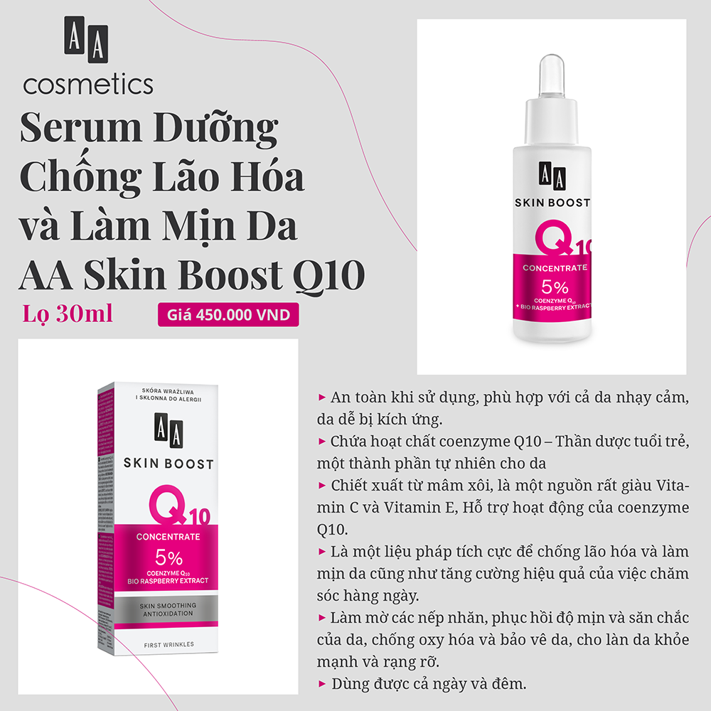 Serum Trẻ Hóa Skin Boost Q10 Xuất Xứ Châu Âu