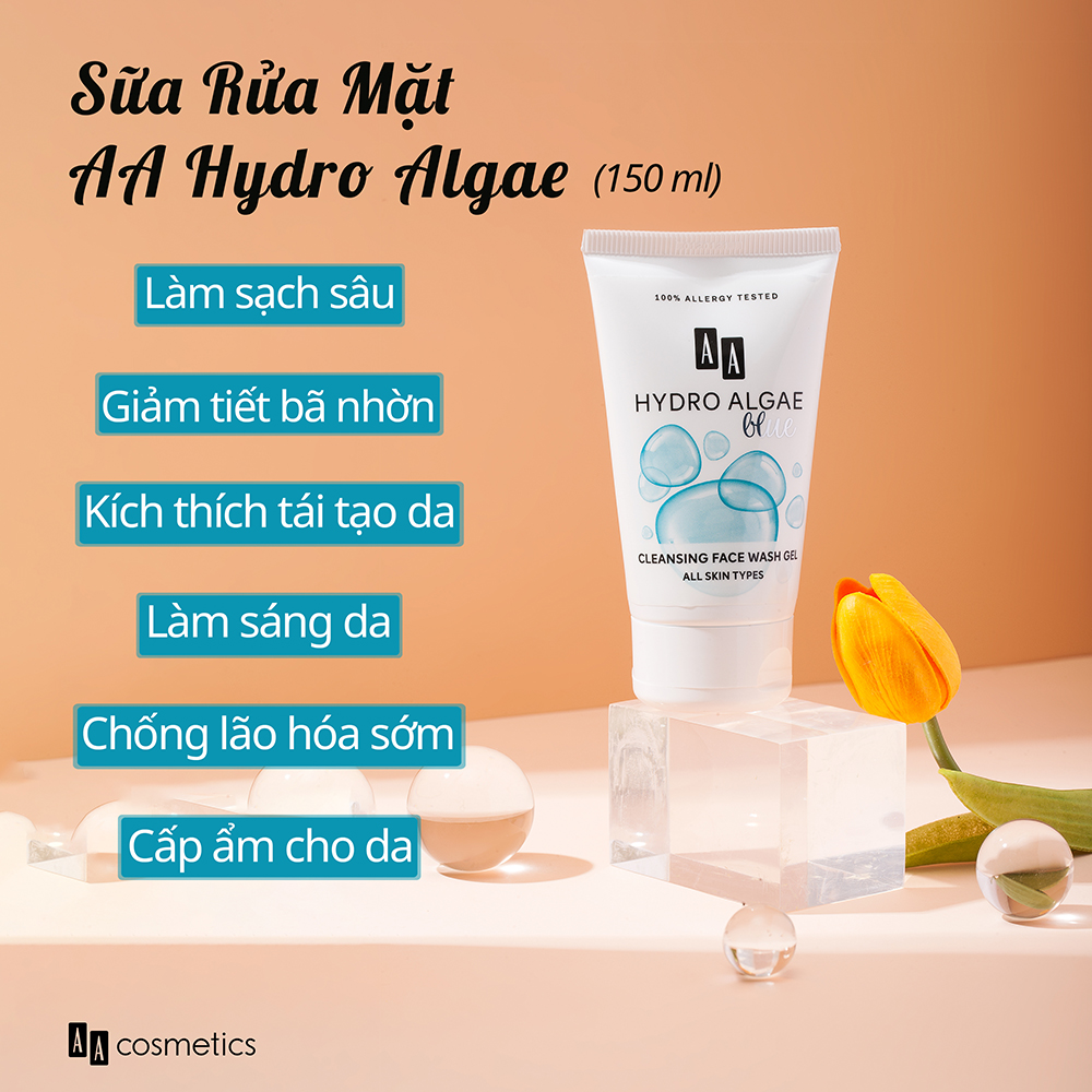 Sữa Rửa Mặt Cấp Ẩm Hydro Algae Xuất Xứ Châu Âu