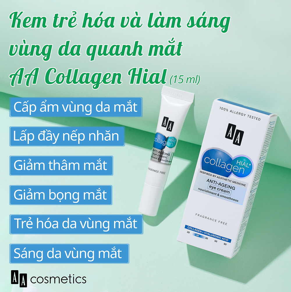Kem Mắt Collagen Hial Xuất Xứ Châu Âu