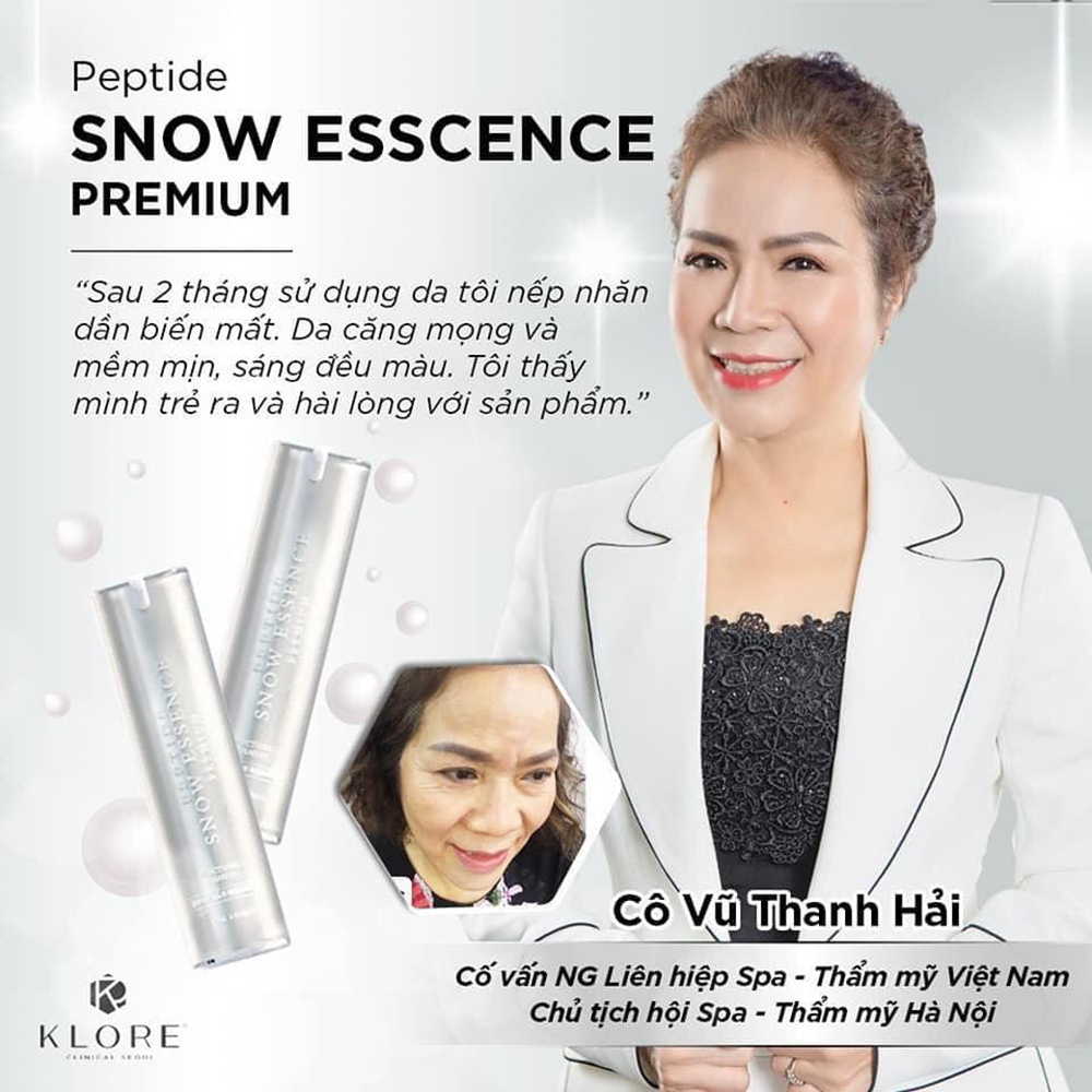 Siêu Tinh Chất Peptide Snow Essence Klore 5in1