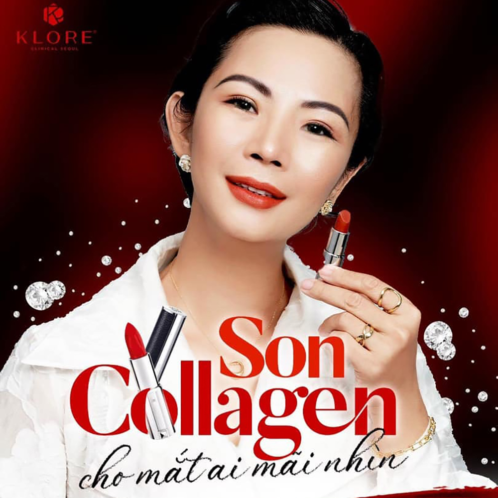 Son Collagen Lipstick Klore - 06 Wine Red Đỏ Rượu Vang