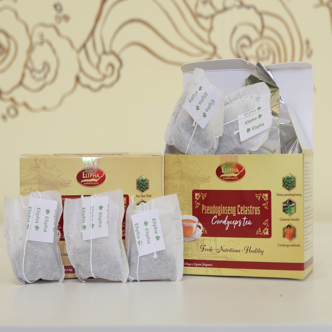 Trà Đông Trùng Hạ Thảo Tam Thất Xạ Đen