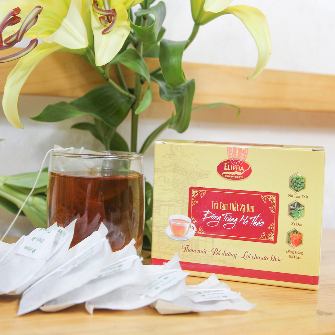 Trà Đông Trùng Hạ Thảo Tam Thất Xạ Đen