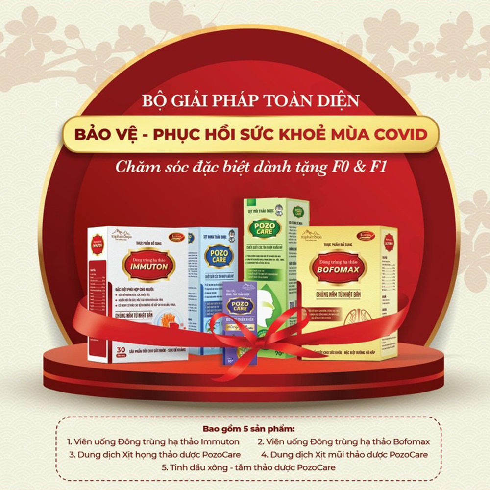 Combo 05 Sản Phẩm Phục Hồi Sức Khỏe Mùa Covid ĐTHT TraphacoSapa