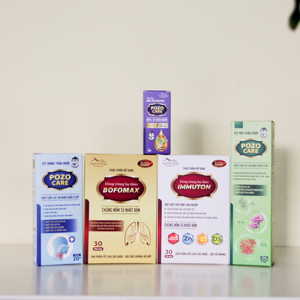 Combo 05 Sản Phẩm Phục Hồi Sức Khỏe Mùa Covid ĐTHT TraphacoSapa
