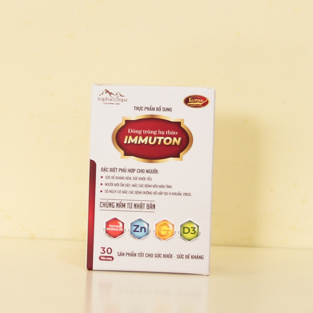 Viên Uống Tăng Đề Kháng Chống Virus Đông Trùng Hạ Thảo Immuton TraphacoSapa