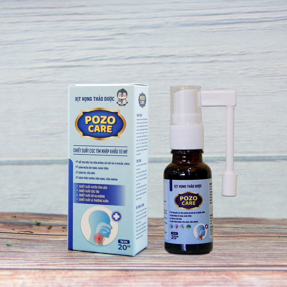 Dung Dịch Xịt Họng Thảo Dược Pozocare