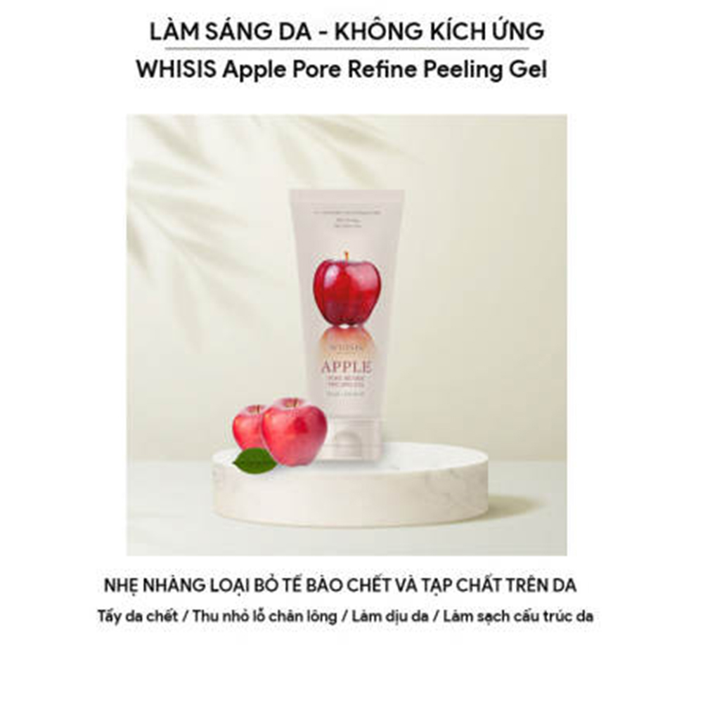 Gel Tẩy Tế Bào Chết Táo Đỏ Lên Men Thu Nhỏ Lỗ Chân Lông Whisis