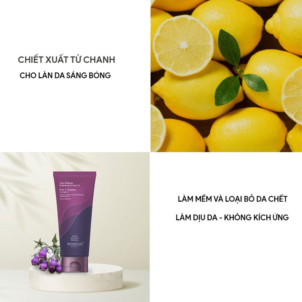 Gel Tẩy Tế Bào Chết Làm Trắng Chống Lão Hóa Whisis 120ml