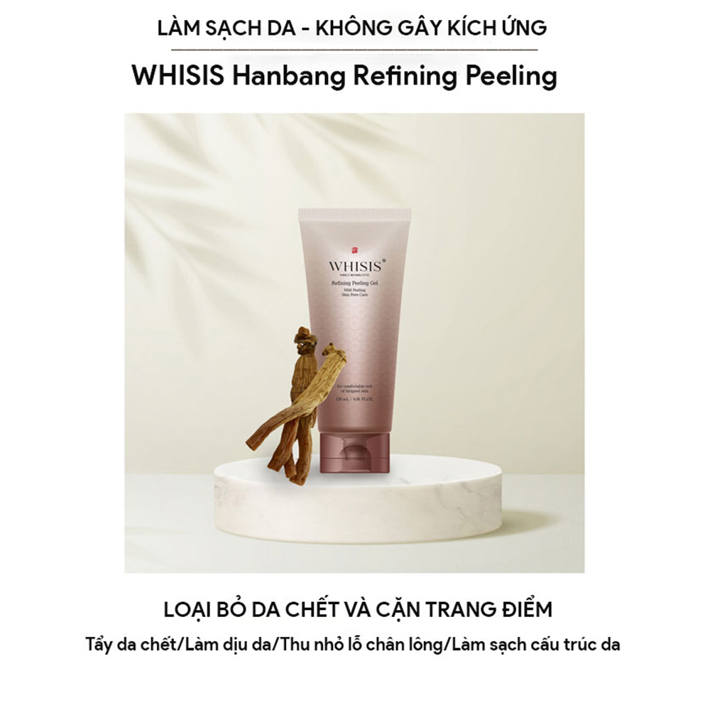 Tẩy Tế Bào Chết Da Mặt Đông Y Giảm Sạm Nám Whisis 120ml