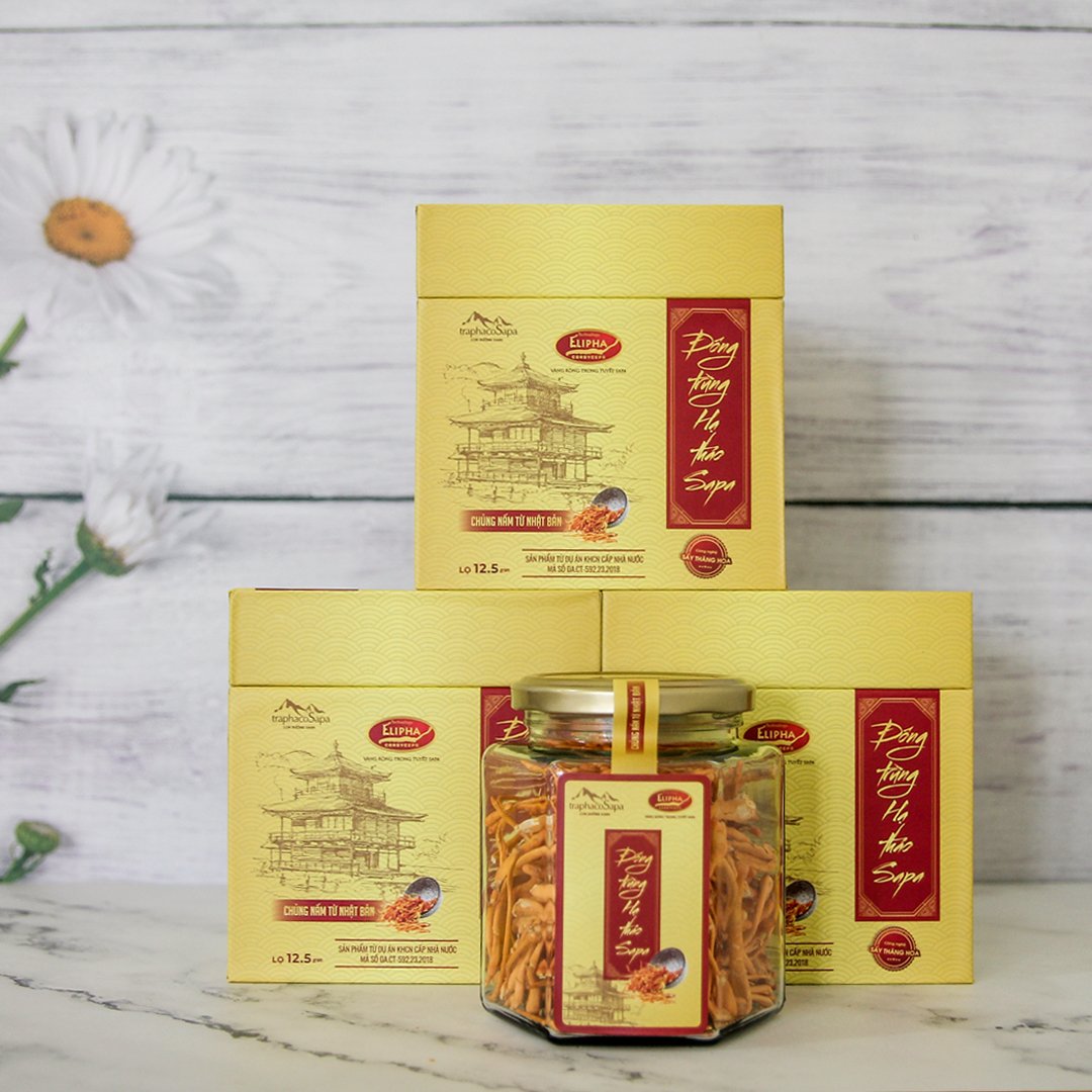 Đông Trùng Hạ Thảo Sapa Khô Sấy Thăng Hoa 12,5Gr