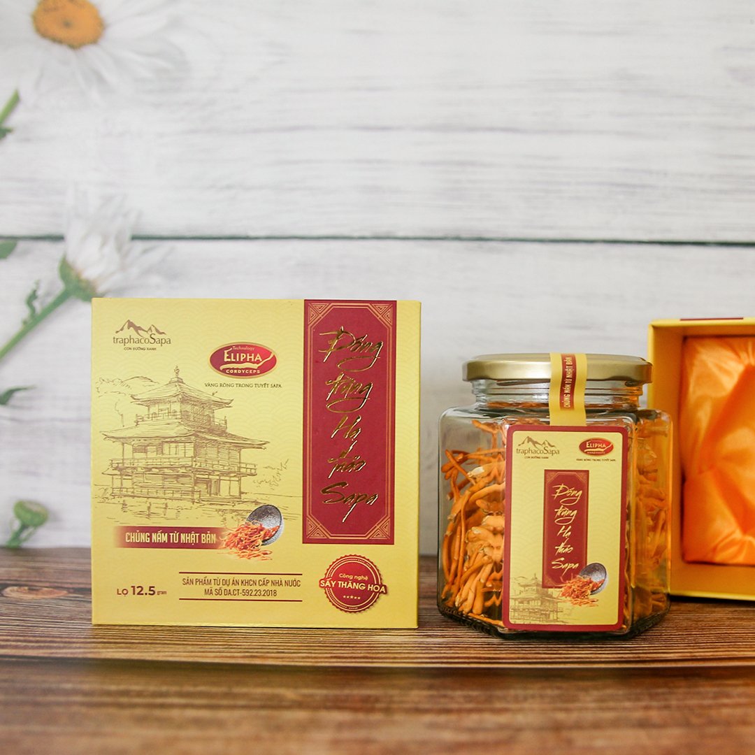 Đông Trùng Hạ Thảo Sapa Khô Sấy Thăng Hoa 12,5Gr