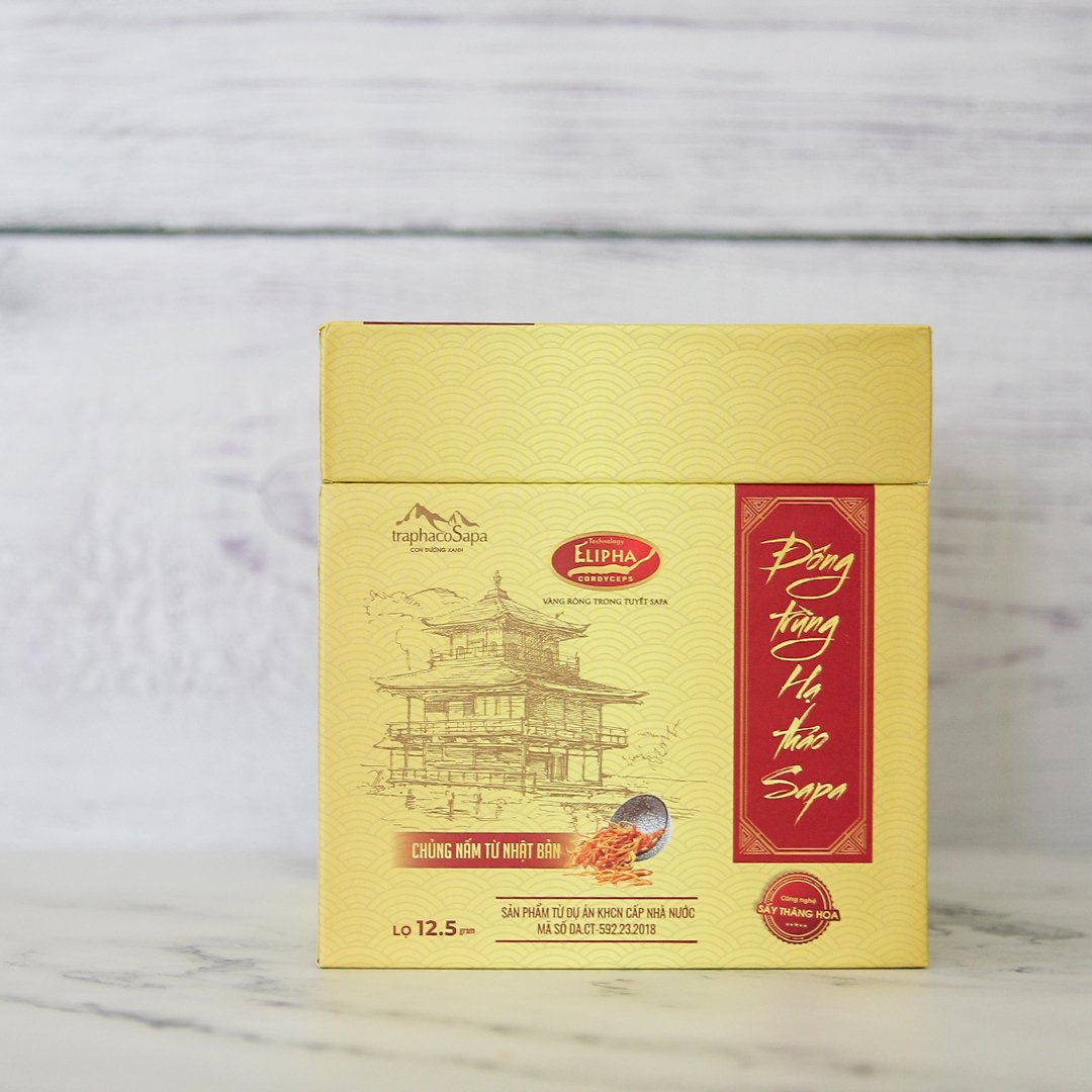 Đông Trùng Hạ Thảo Sapa Khô Sấy Thăng Hoa 12,5Gr