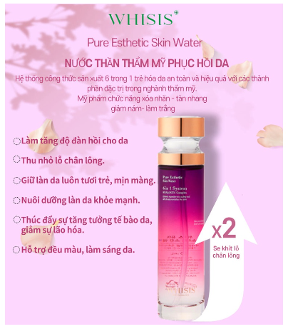 Nước Thần Thẩm Mỹ Phục Hồi Da Whisis