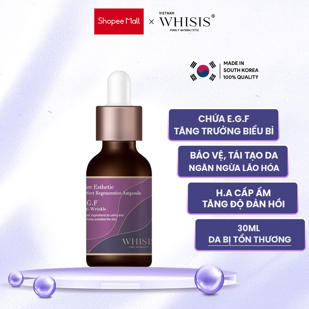 Tinh Chất Tế Bào Gốc Tái Tạo Phục Hồi Da EGF Whisis