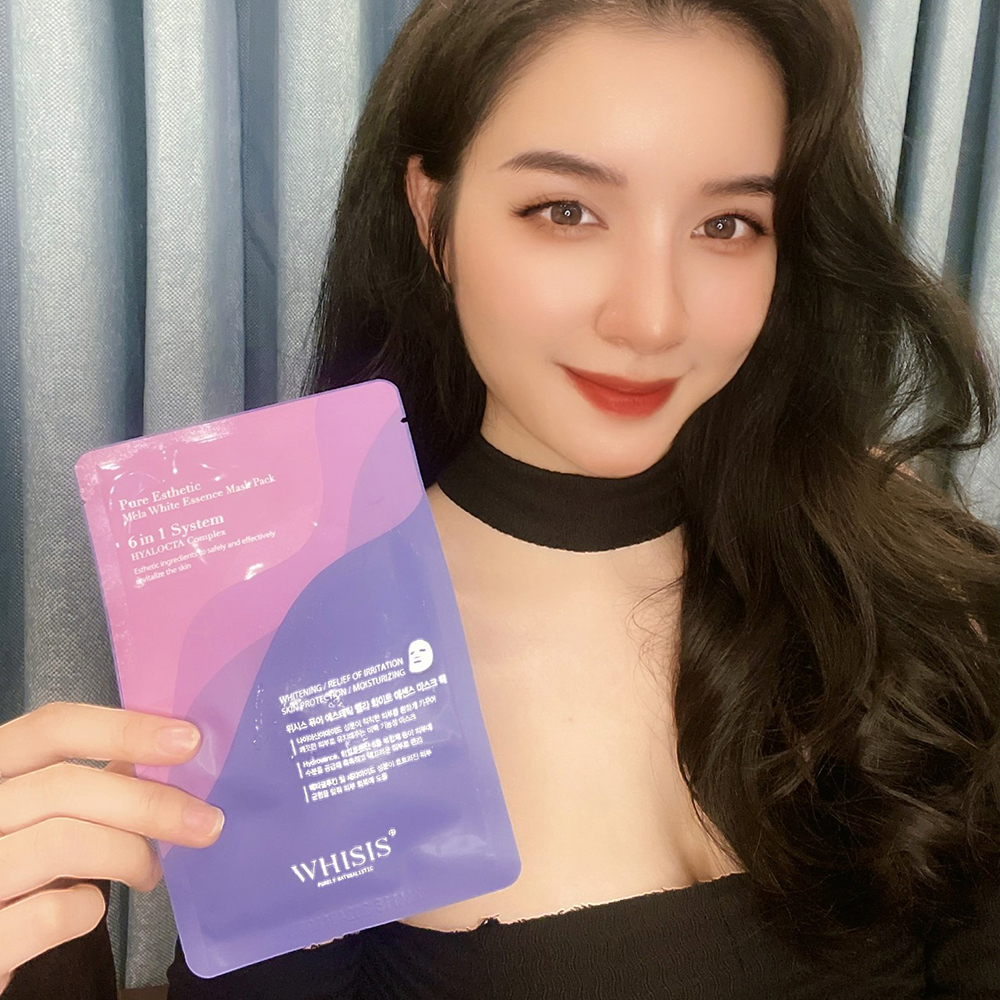 Mặt Nạ Giấy Hàn Quốc WHISIS Pure Esthetic Mela White Essence Dưỡng Trắng Da 25ml