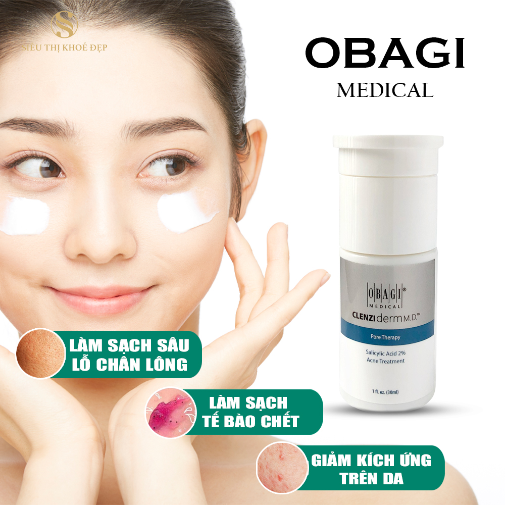 Dung Dịch BHA Giảm Mụn Obagi Clenziderm MD Pore Therapy 30ml