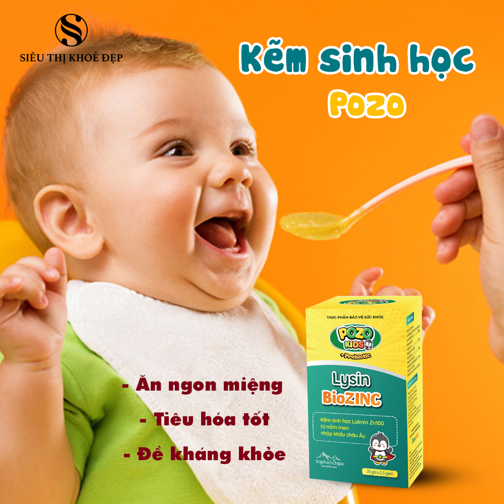 Kẽm Sinh Học Pozo Lysin BioZINC Giúp Trẻ Ăn Ngon Tăng Đề Kháng