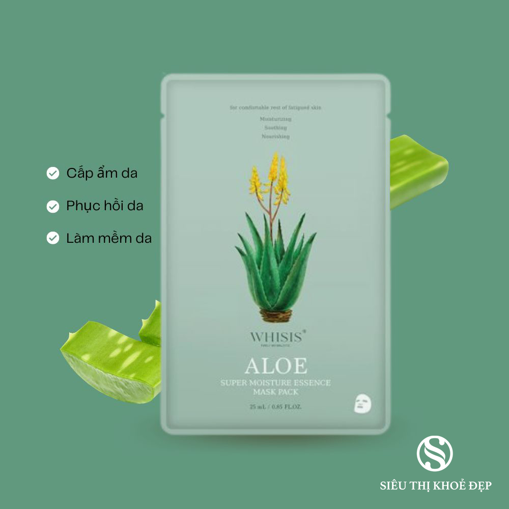 Mặt Nạ Tinh Chất Nhụy Hoa Lô Hội Điều Hòa Độ Axit Của Da Whisis