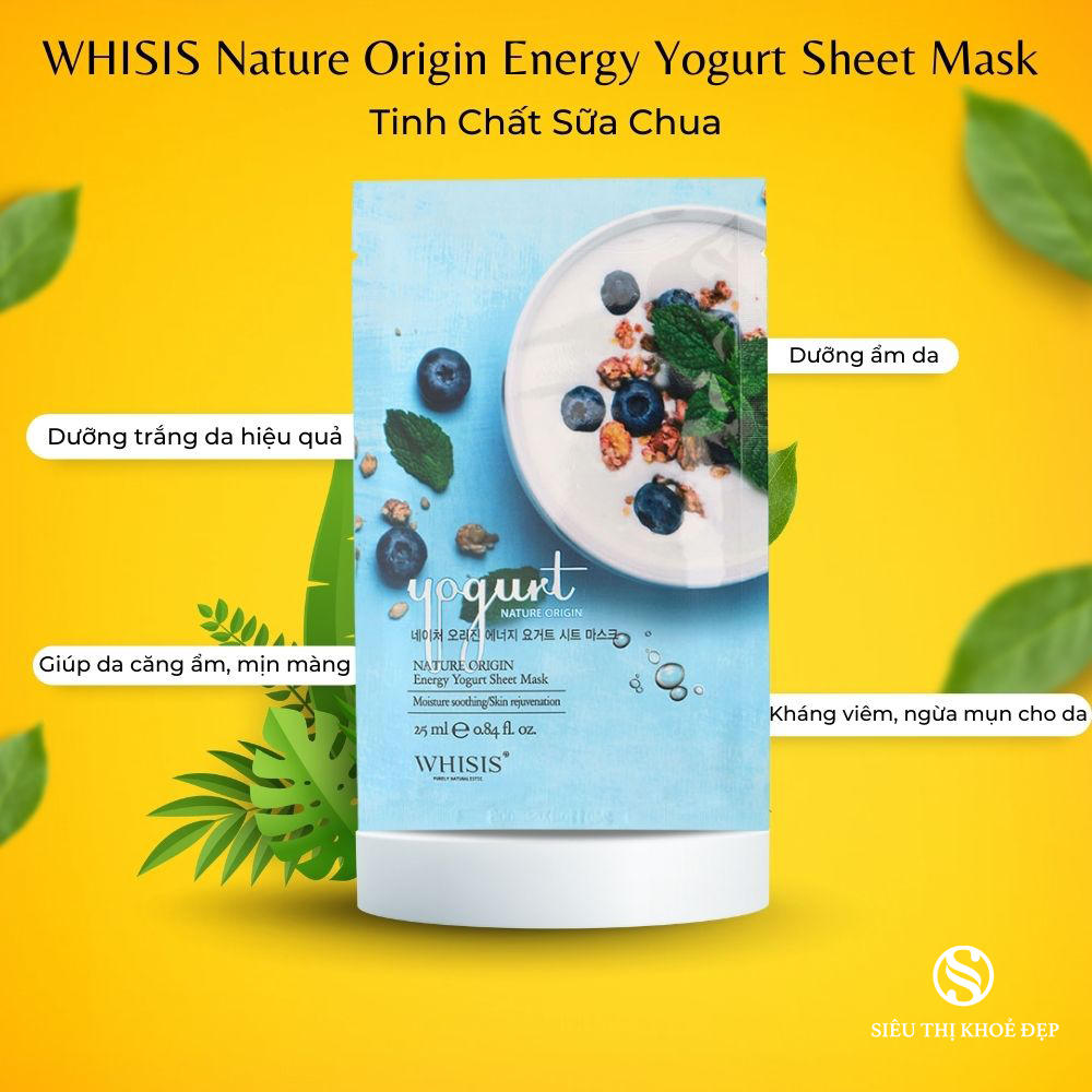 Mặt Nạ Sữa Chua Nature Origin Energy Whisis