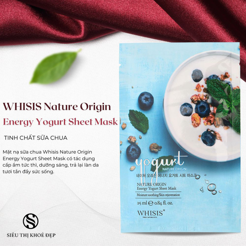 Mặt Nạ Sữa Chua Nature Origin Energy Whisis
