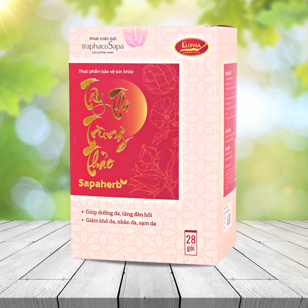 Collagen Tây Thi Trùng Thảo Sapaherb 28 Gói/ Hộp