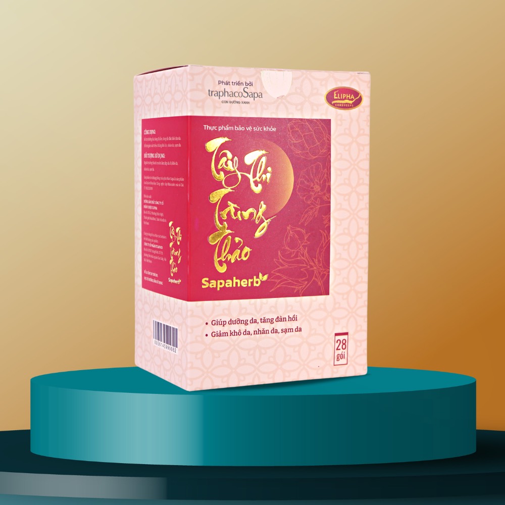 Collagen Tây Thi Trùng Thảo Sapaherb 28 Gói/ Hộp