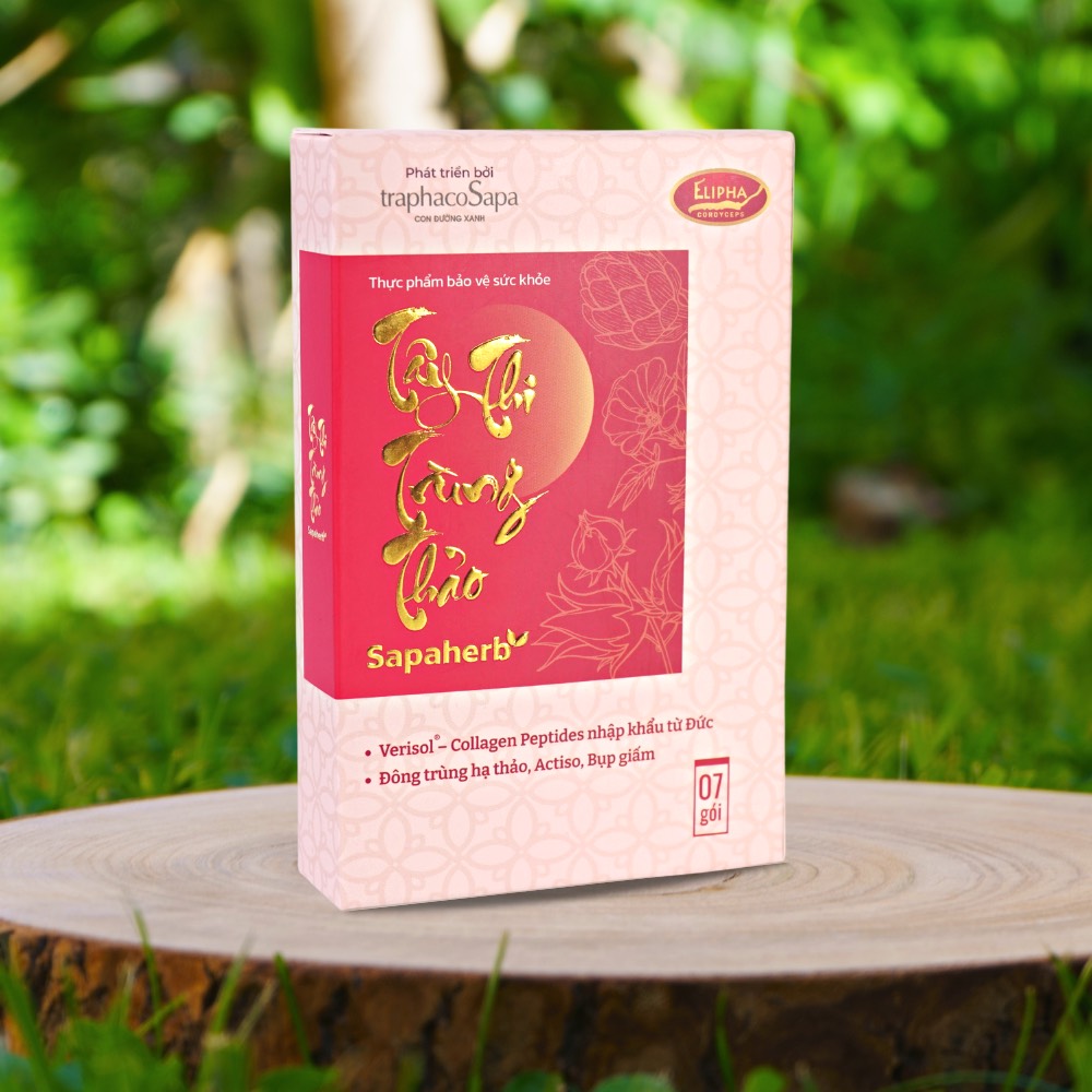 Collagen Tây Thi Trùng Thảo Sapaherb 7 Gói/ Hộp