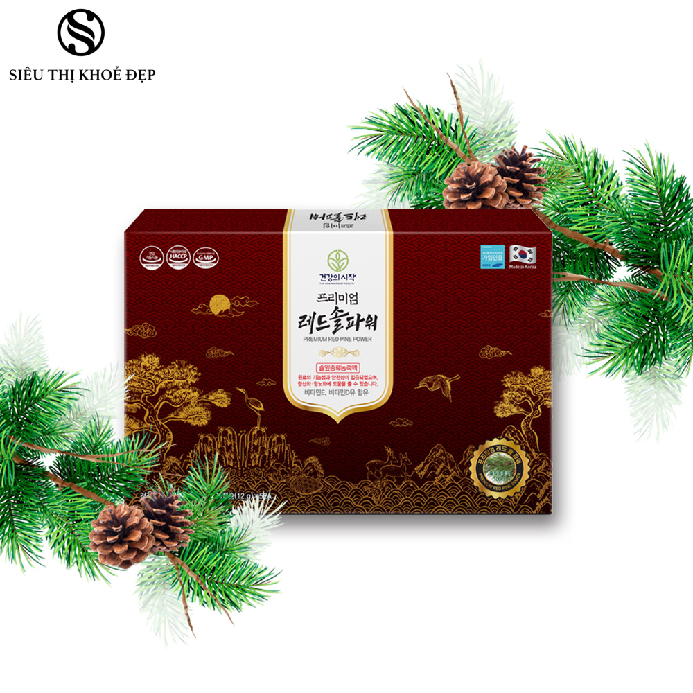 Tinh Dầu Thông Đỏ Hàn Quốc Premium Red Pine Power 120 Viên