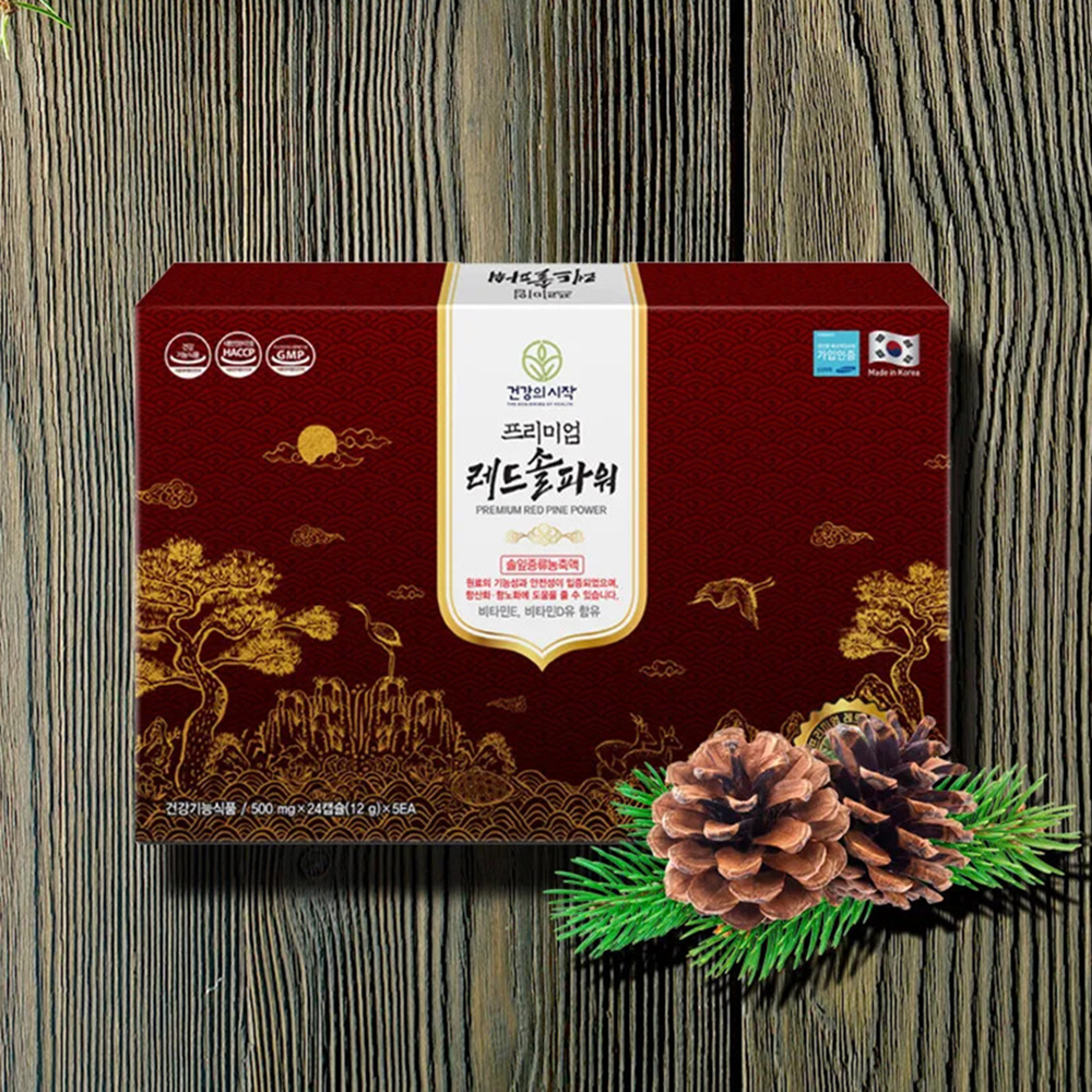 Tinh Dầu Thông Đỏ Hàn Quốc Premium Red Pine Power 120 Viên