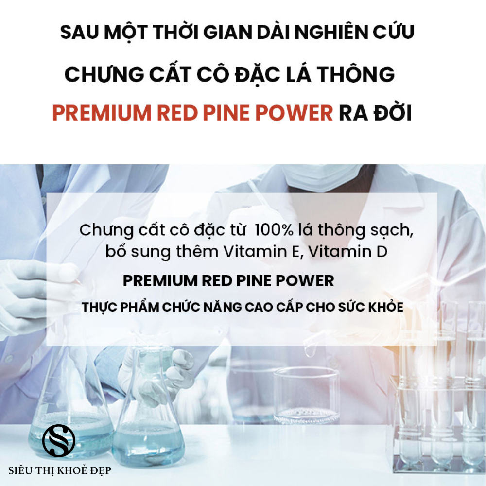 Tinh Dầu Thông Đỏ Hàn Quốc Premium Red Pine Power 120 Viên