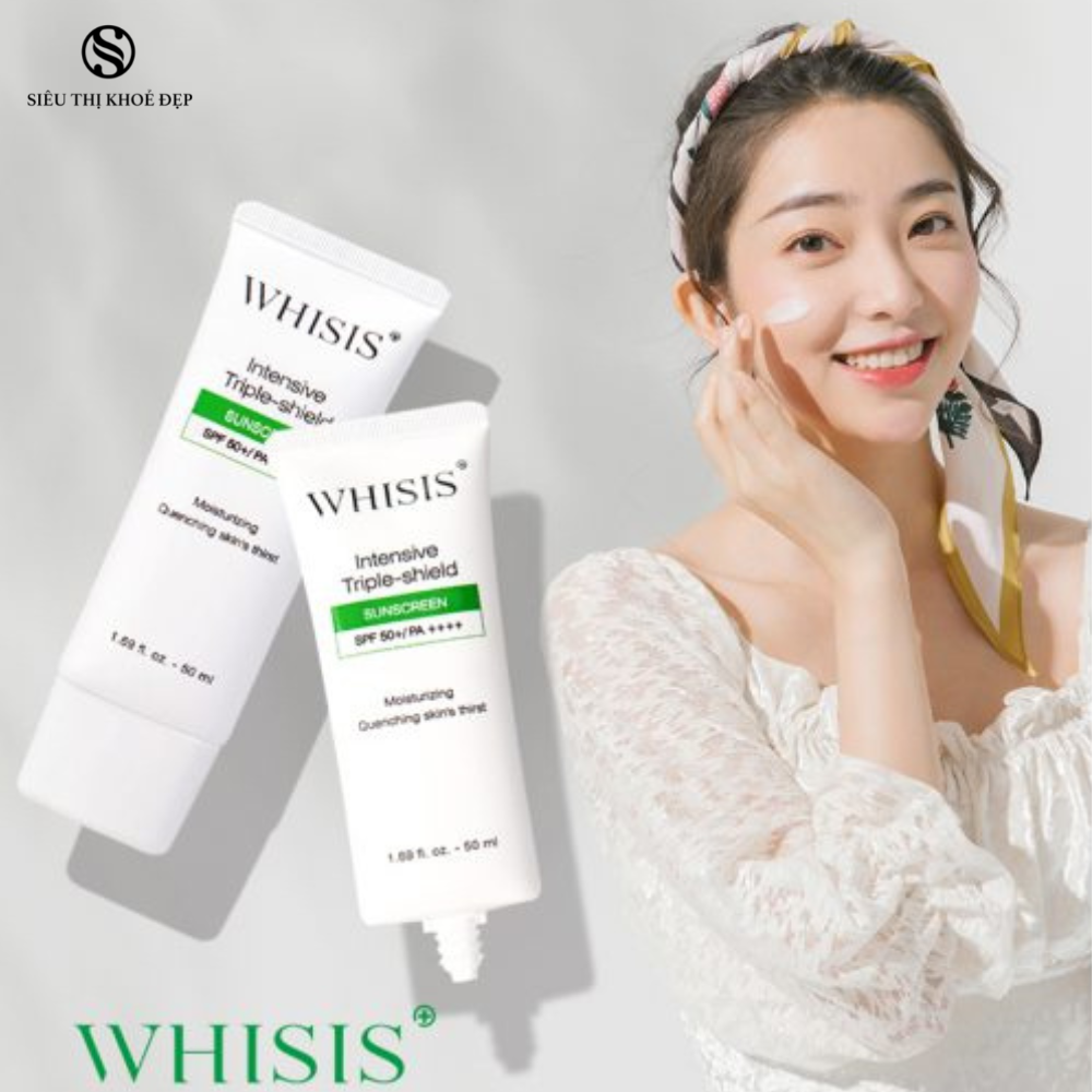Kem Chống Nắng Làm Dịu Da Đa Chức Năng WHISIS Intensive Triple-Shield Sunscreen