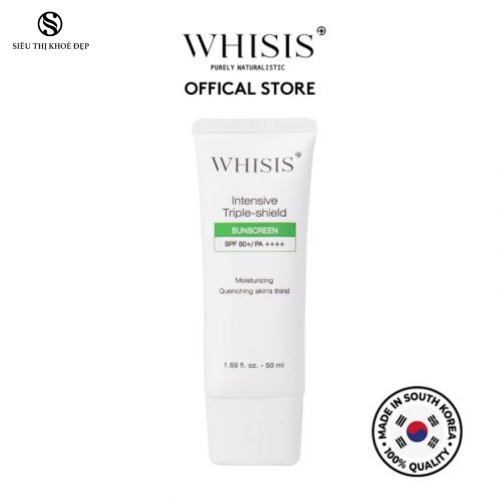 Kem Chống Nắng Làm Dịu Da Đa Chức Năng WHISIS Intensive Triple-Shield Sunscreen