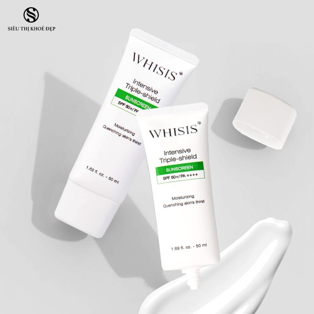 Kem Chống Nắng Làm Dịu Da Đa Chức Năng WHISIS Intensive Triple-Shield Sunscreen