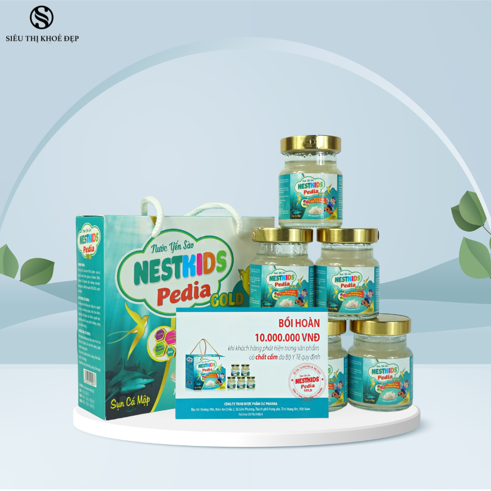 Yến Sào Trẻ Em Nestkids Pedia Gold Cao Cấp 32% Yến