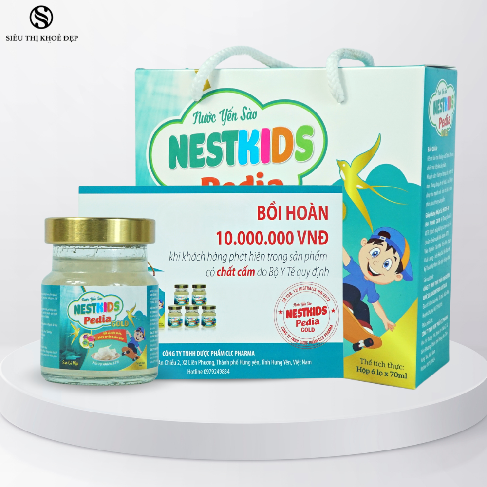 Yến Sào Trẻ Em Nestkids Pedia Gold Cao Cấp 32% Yến