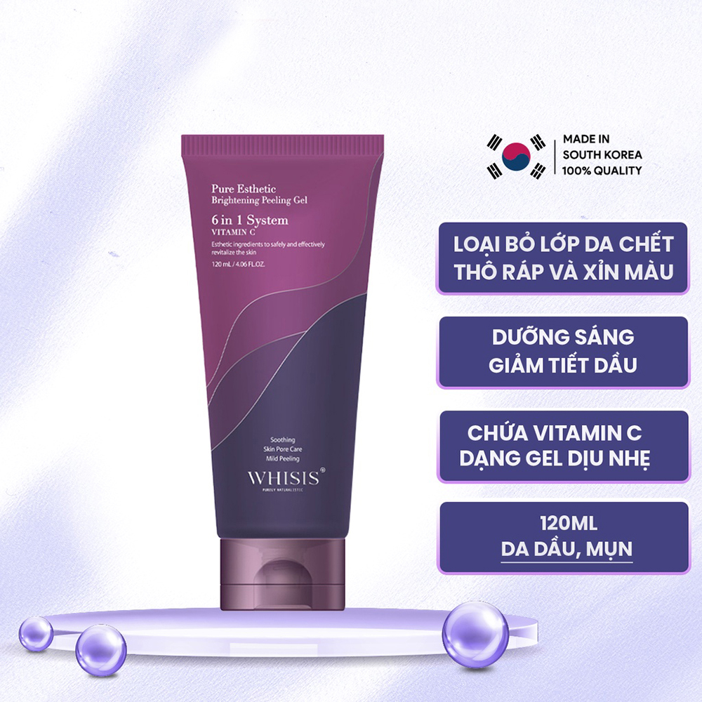 Gel Tẩy Tế Bào Chết Làm Trắng Chống Lão Hóa Whisis 120ml