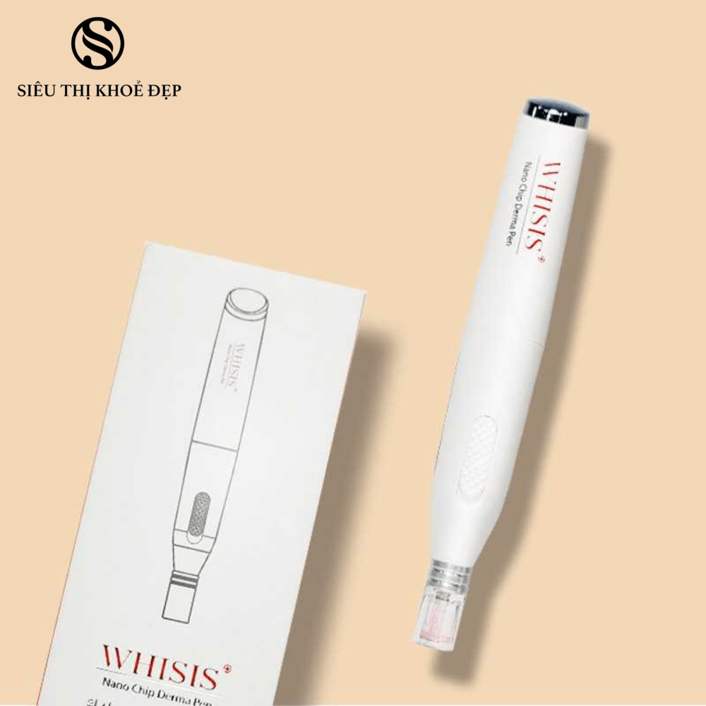 Máy Đẩy Tinh Chất Hàn Quốc WHISIS Nano Chip Derma Pen Mờ Nám, Giảm Nếp Nhăn