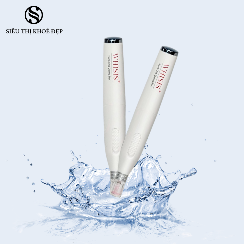 Máy Đẩy Tinh Chất Hàn Quốc WHISIS Nano Chip Derma Pen Mờ Nám, Giảm Nếp Nhăn