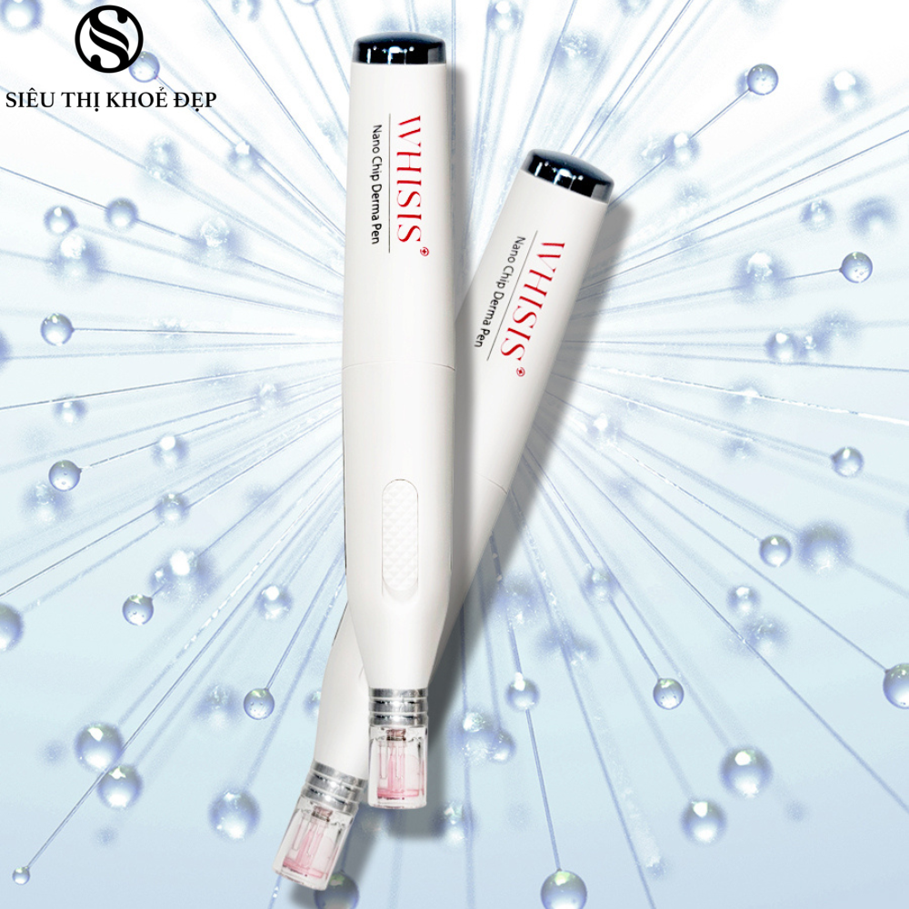 Máy Đẩy Tinh Chất Hàn Quốc WHISIS Nano Chip Derma Pen Mờ Nám, Giảm Nếp Nhăn