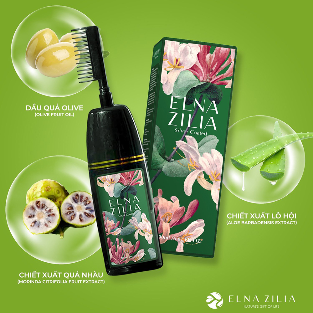 Silver Coated Dầu Gội Phủ Bạc Elna Zilia