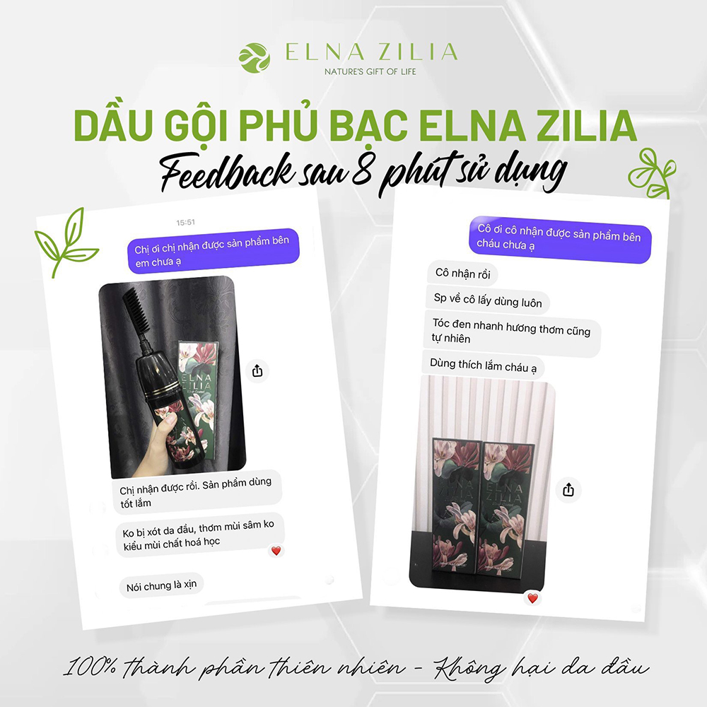 Silver Coated Dầu Gội Phủ Bạc Elna Zilia