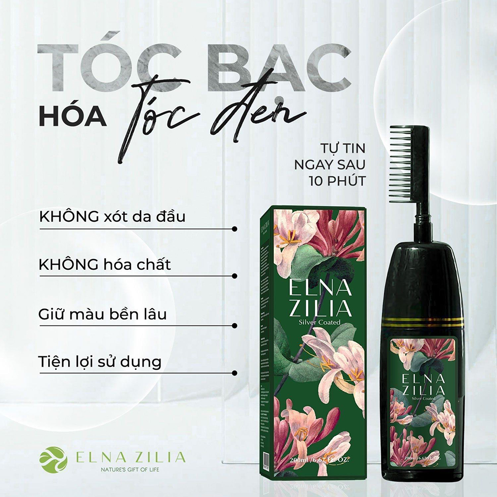 Silver Coated Dầu Gội Phủ Bạc Elna Zilia