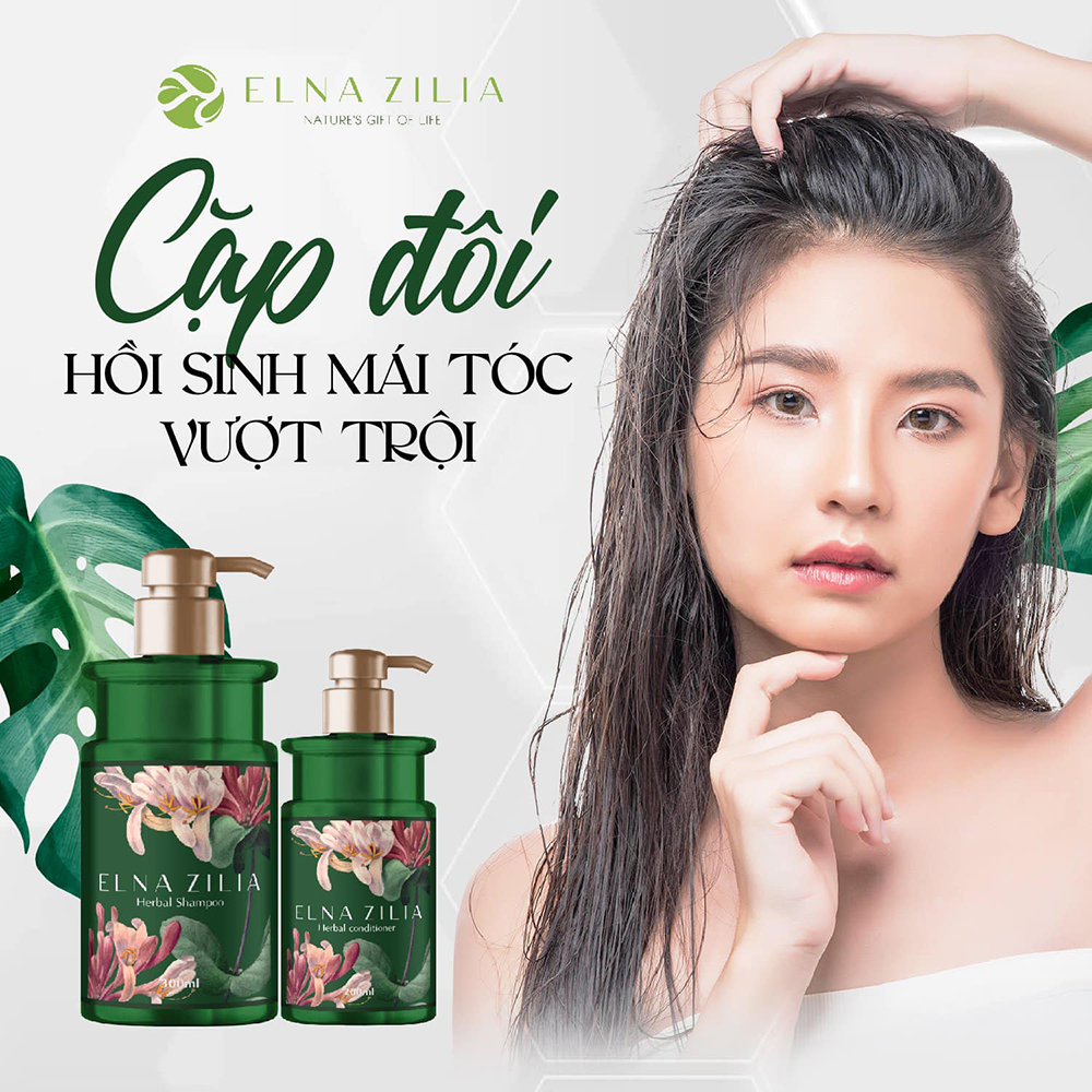 Herbal Conditioner Dầu Xả Cho Tóc Chắc Khỏe Elna Zilia
