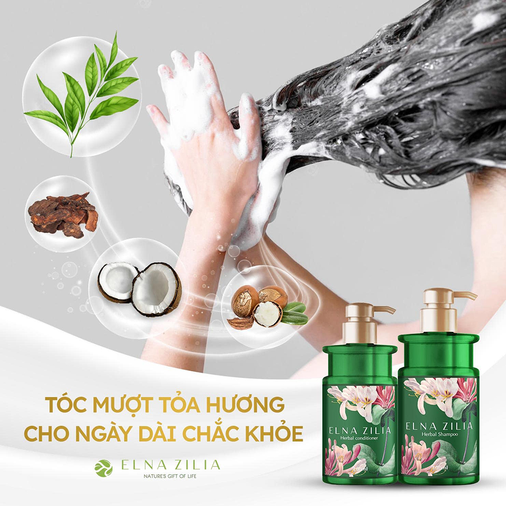 Herbal Conditioner Dầu Xả Cho Tóc Chắc Khỏe Elna Zilia