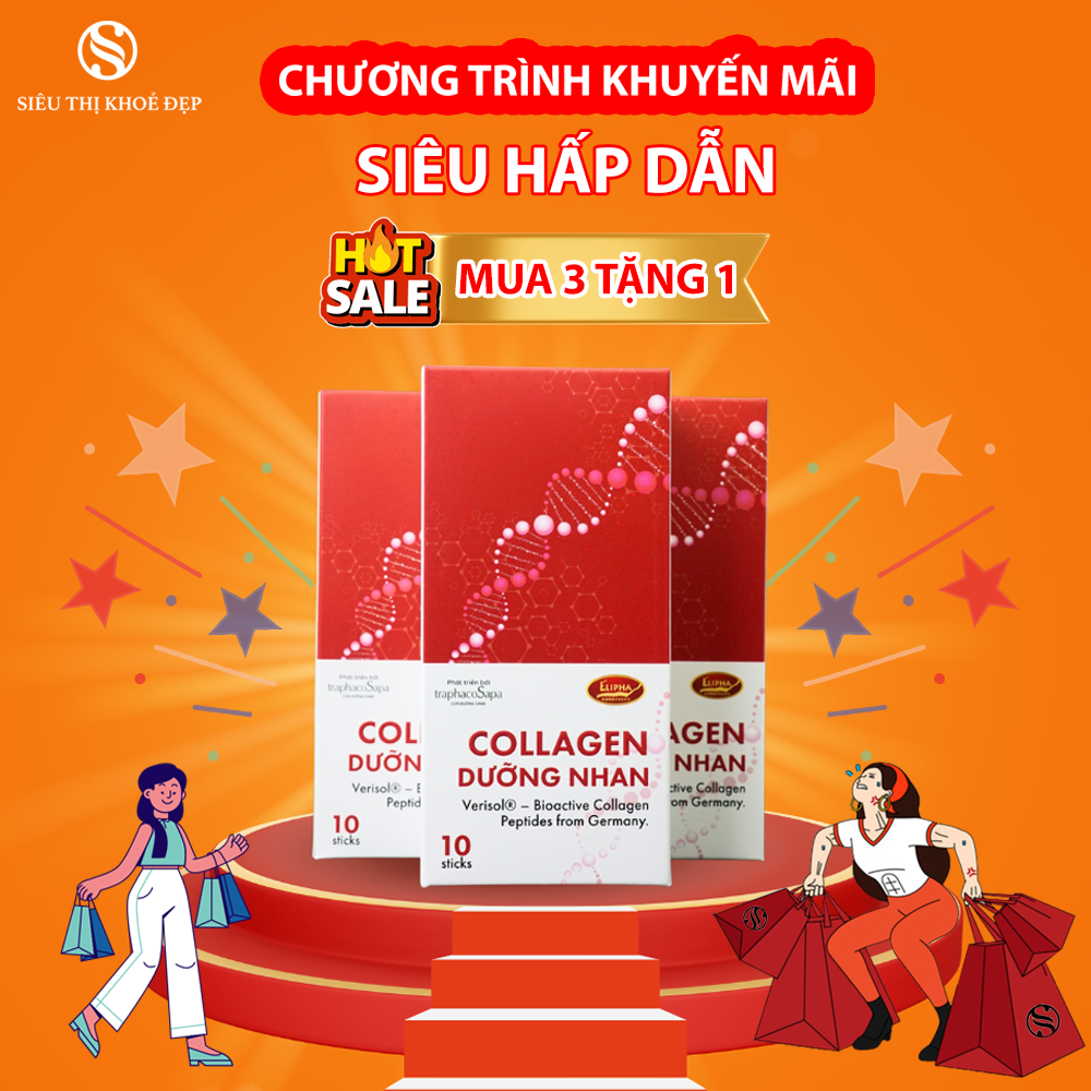 Combo Collagen Dưỡng Nhan Mua 3 Tặng 1